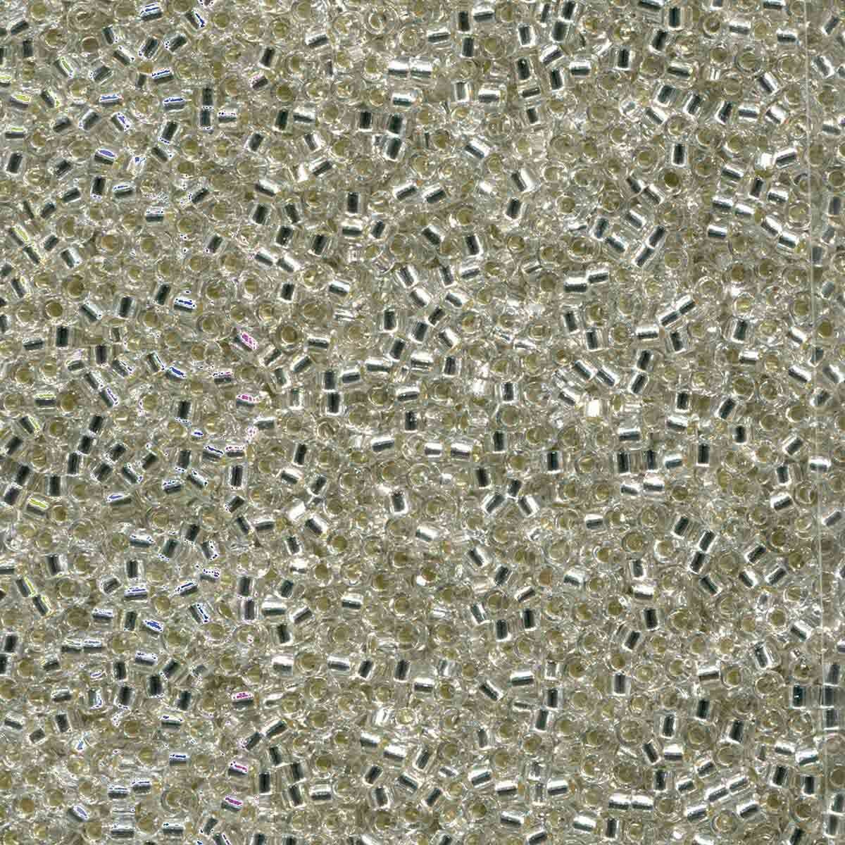 Miyuki Delica 11/0 silver lined Crystal (DB041)