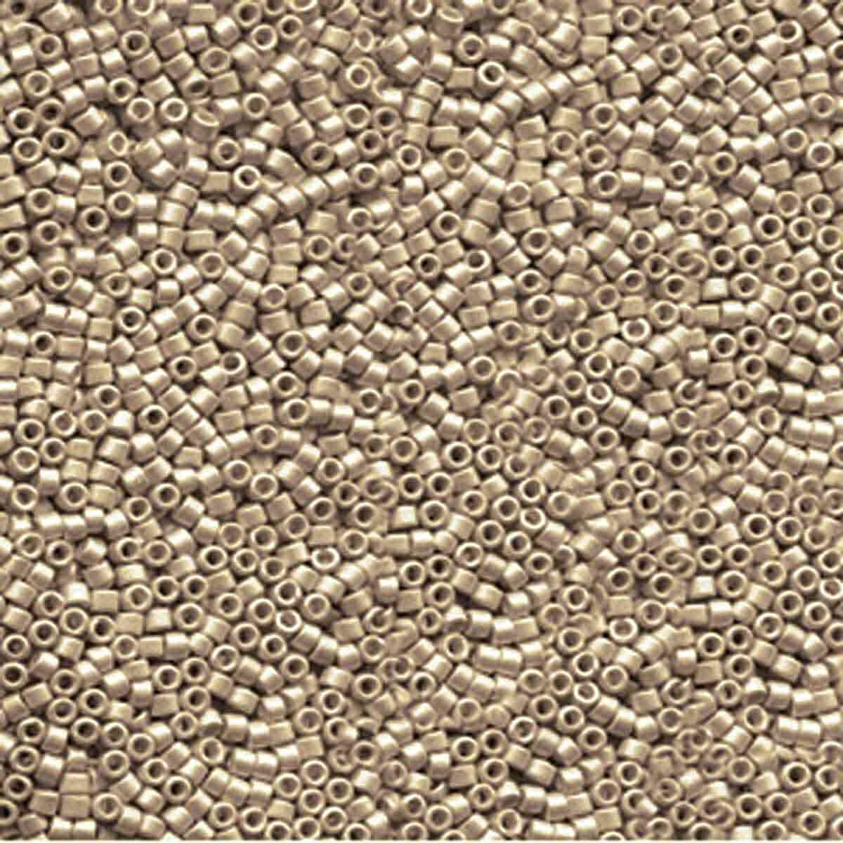 Miyuki Delica 11/0 galvanized semi frosted pewter (DB1159)