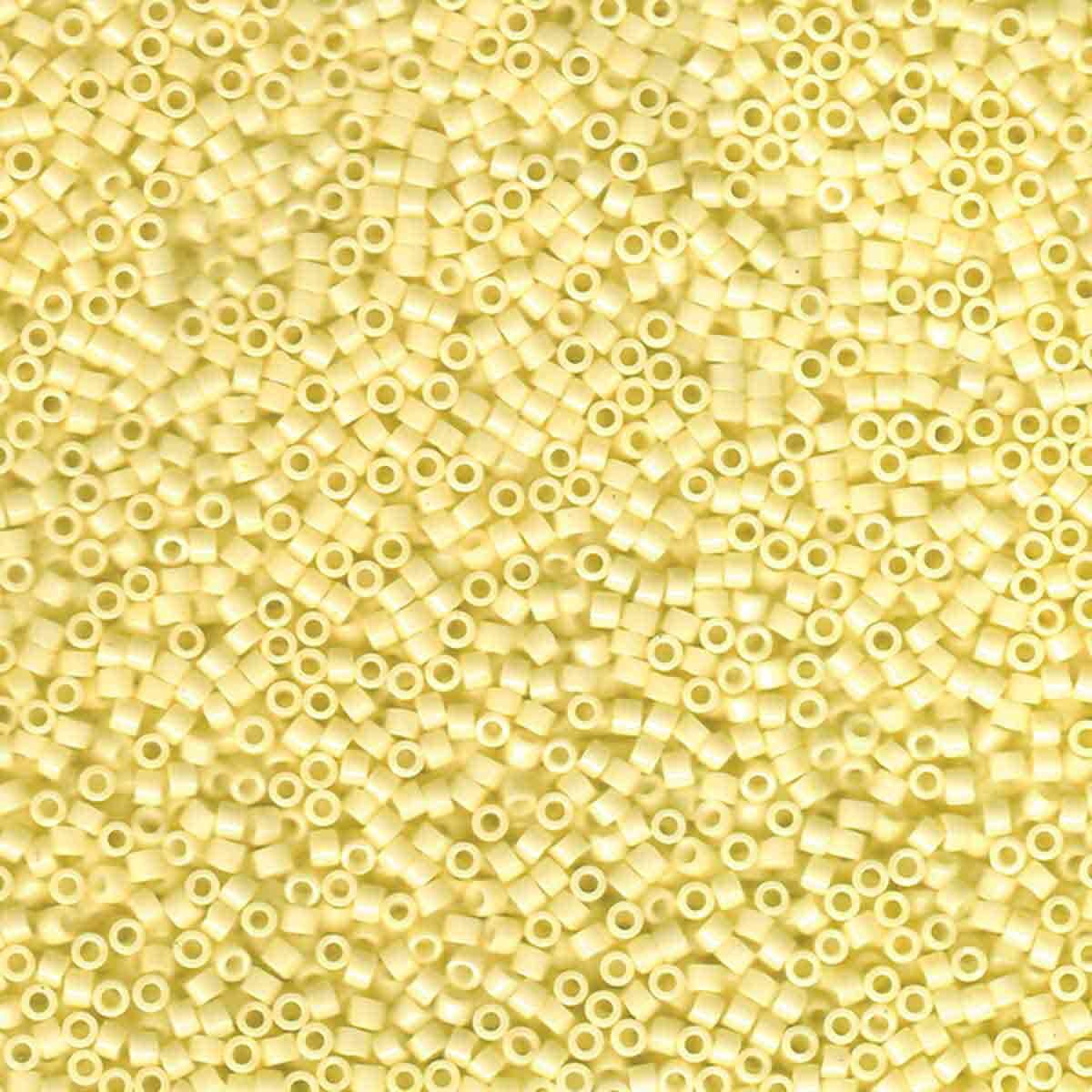 Miyuki Delica 11/0 opaque pale yellow (DB1491)
