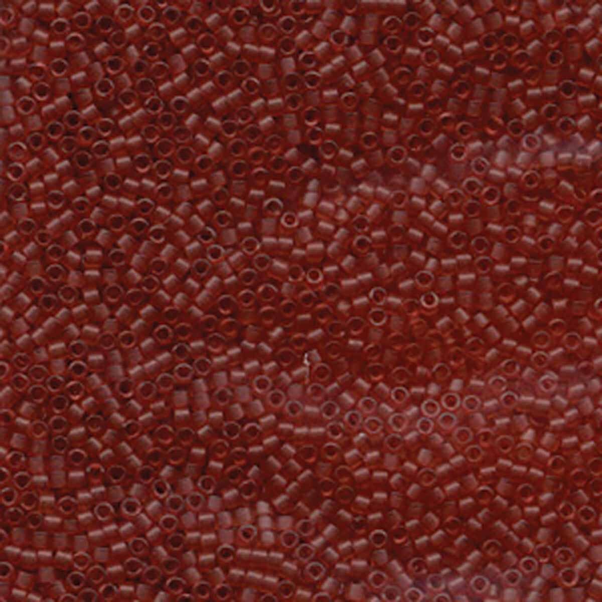 Miyuki Delica 11/0 delica dyed Matte transparent dark salmon (DB773)
