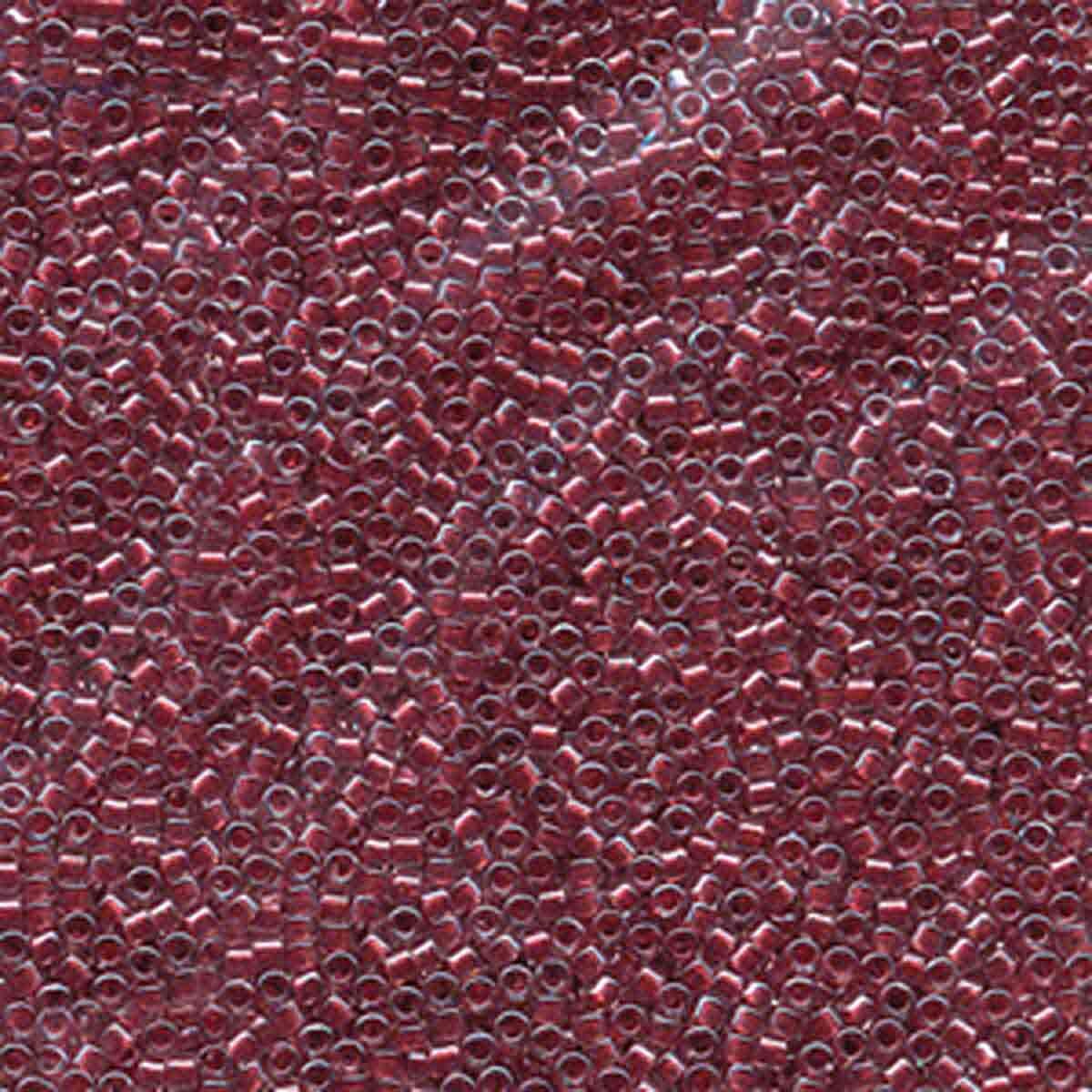 Miyuki Delica 11/0 sparkling cranberry lined crystal (DB924)
