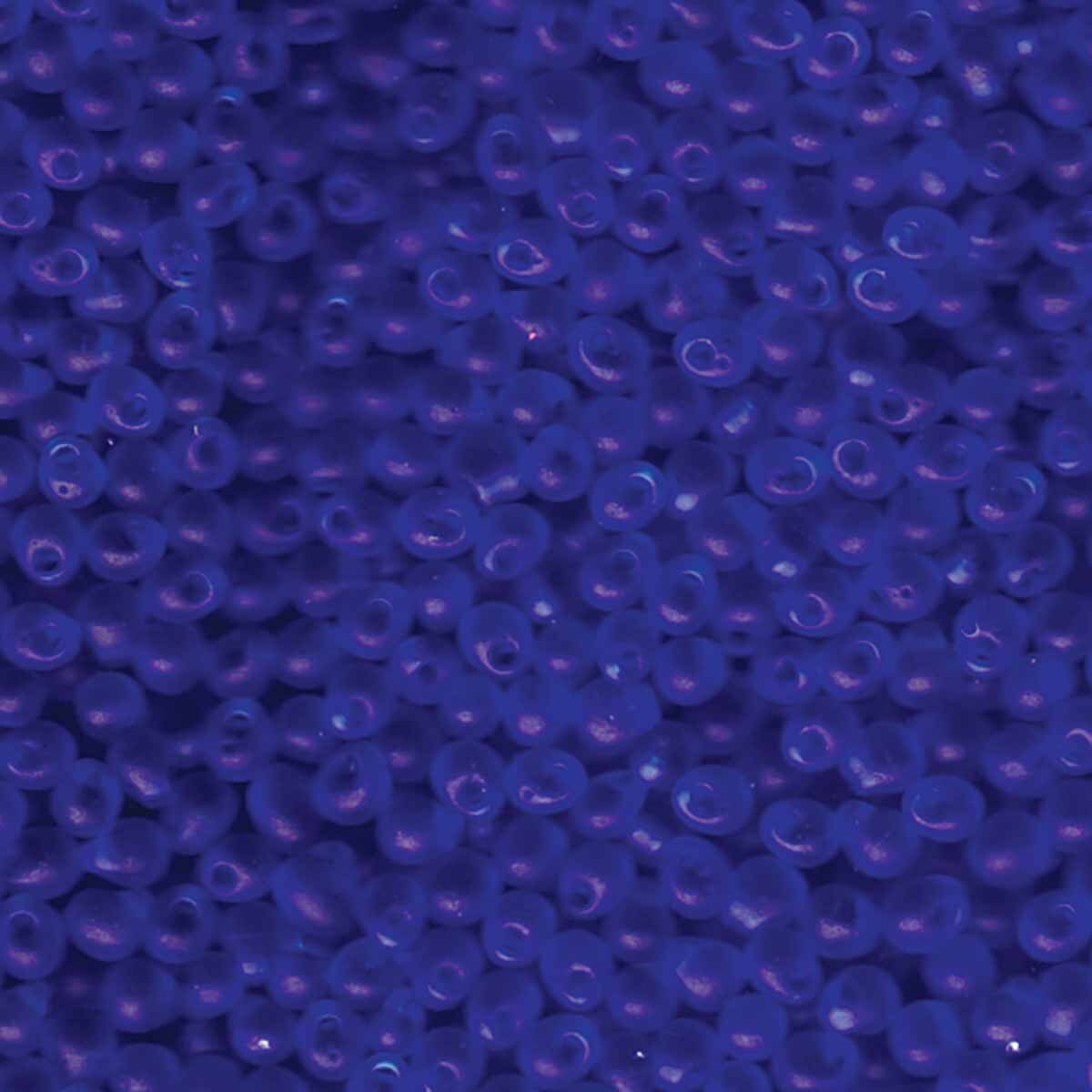 3.4mm Drop Bead – Matte Transparent Sapphire (DP - 9150F)