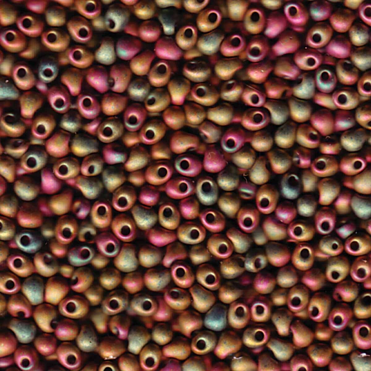 3.4mm Drop Bead – Matte Metallic Khaki Iris (DP - 92035)