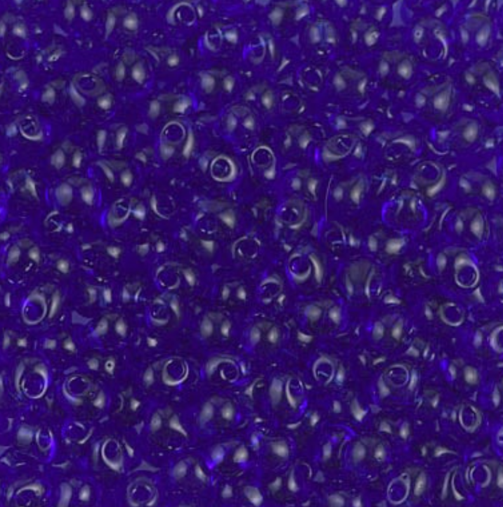 3.4mm Drop Bead – Transparent Cobalt (DP-9151)