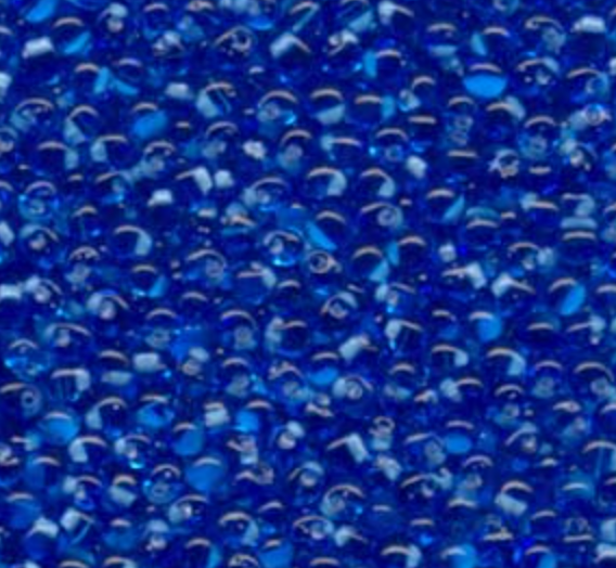 Miyuki 3.4mm Drop Bead - Light Blue Lined Blue