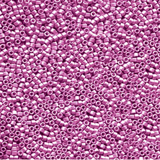 Miyuki Delica 11/0 galvanized semi-frosted magenta (DB1184)