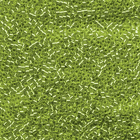 Miyuki Delica 11/0 silver lined lime (DB1206)