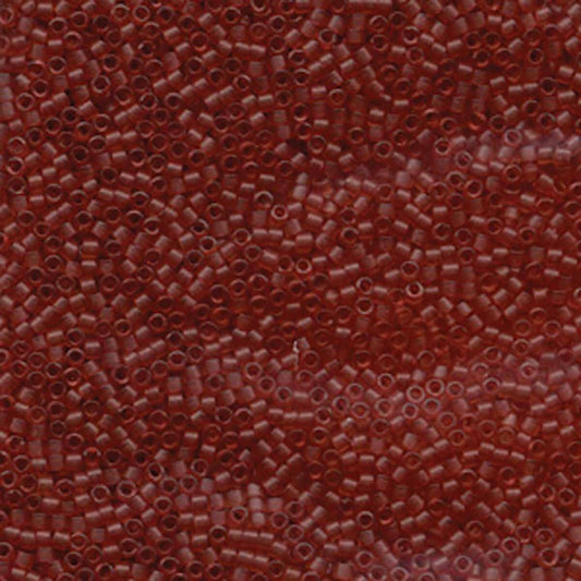 Miyuki Delica 11/0 delica dyed Matte transparent dark salmon (DB773)