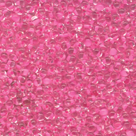 3.4mm Drop Bead – Raspberry Lined Crystal (DP - 9F23)