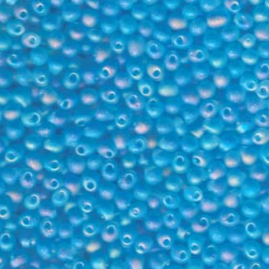 Miyuki 3.4mm Drop Bead - Matte Transparent Light Blue Ab
