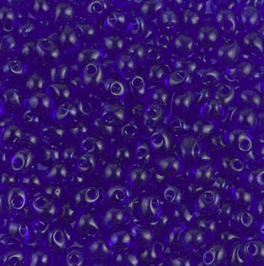 3.4mm Drop Bead – Transparent Cobalt (DP-9151)