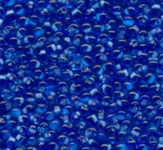 Miyuki 3.4mm Drop Bead - Light Blue Lined Blue